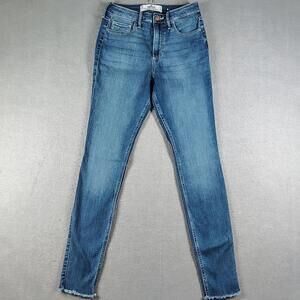 Hollister Jeans Womens 5R 27x28 High Rise Super Skinny Stretch Blue Denim Casual